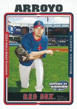 2004 Topps World Champions Boston Red Sox #1 Bronson Arroyo Front