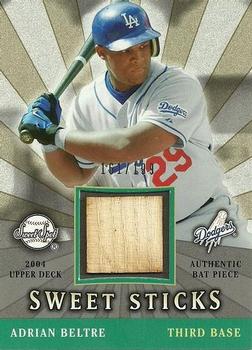 2004 Upper Deck Sweet Spot - Sweet Sticks #SSS-AB Adrian Beltre Front