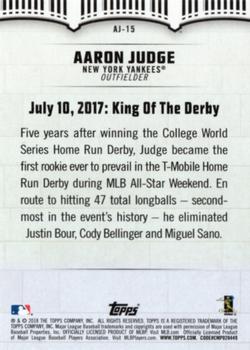 2018 Topps - Aaron Judge Highlights #AJ-15 Aaron Judge Back