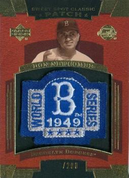 2004 Upper Deck Sweet Spot Classic - Patch SN200 #SSP-DN Don Newcombe Front