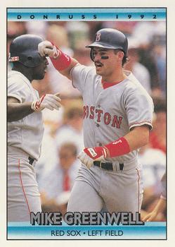 1992 Donruss #523 Mike Greenwell Front