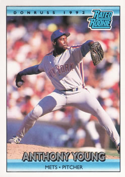 1992 Donruss #409 Anthony Young Front