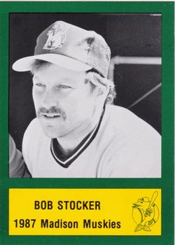 1987 Madison Muskies  #18 Bob Stocker Front