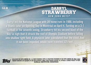2018 Topps - Longball Legends #LL-6 Darryl Strawberry Back
