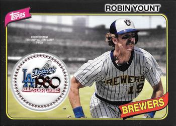 2018 Topps - MLB All-Star Game Logo Manufactured Patch Relics Black #ASP-RY Robin Yount Front