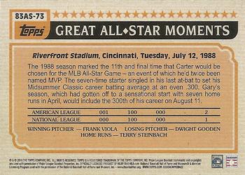 2018 Topps - 1983 Topps Baseball 35th Anniversary All-Stars #83AS-73 Gary Carter Back
