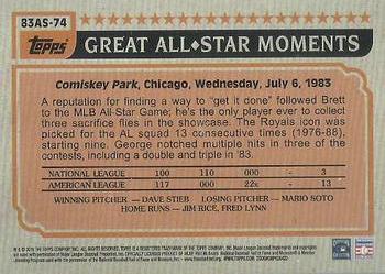 2018 Topps - 1983 Topps Baseball 35th Anniversary All-Stars #83AS-74 George Brett Back