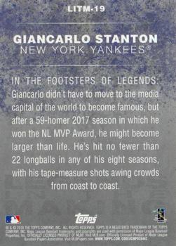 2018 Topps - Legends in the Making (Series 2) #LITM-19 Giancarlo Stanton Back