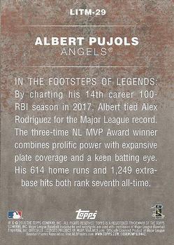 2018 Topps - Legends in the Making (Series 2) #LITM-29 Albert Pujols Back