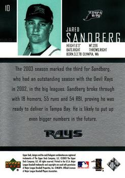 2004 Upper Deck #10 Jared Sandberg Back