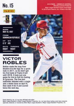 2018 Panini Chronicles #15 Victor Robles Back