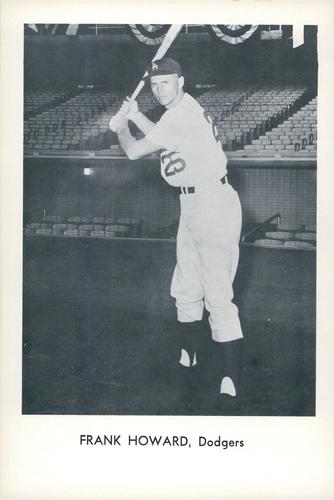 1963 Sports Service Los Angeles Dodgers Set A #NNO Frank Howard Front