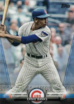 2018 Topps - Topps Salute Blue (Series Two) #S-75 Ernie Banks Front