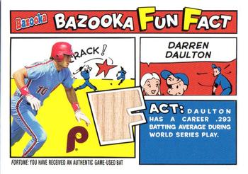 2005 Bazooka - Fun Facts Relics #FF-DD Darren Daulton Front