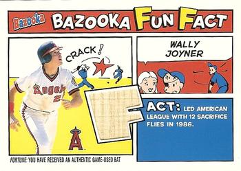 2005 Bazooka - Fun Facts Relics #FF-WJ Wally Joyner Front