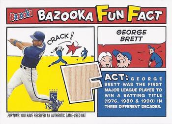 2005 Bazooka - Fun Facts Relics #FF-GB George Brett Front