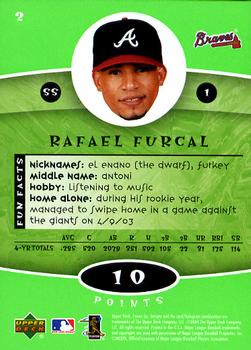 2004 Upper Deck Power Up #2 Rafael Furcal Back
