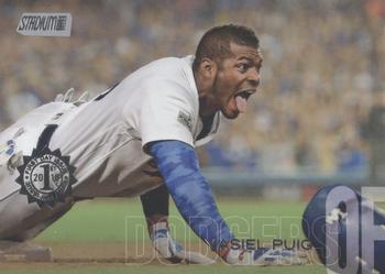 2018 Stadium Club - First Day Issue #95 Yasiel Puig Front