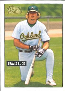 2005 Bowman Heritage - Draft Pick Variation #328 Travis Buck Front