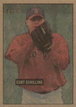 2005 Bowman Heritage - Mahogany #92 Curt Schilling Front