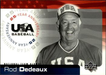 2004 Upper Deck USA 25th Anniversary #USA-46 Rod Dedeaux Front