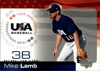 2004 Upper Deck USA 25th Anniversary #USA-108 Mike Lamb Front