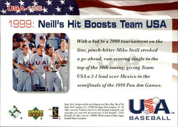 2004 Upper Deck USA 25th Anniversary #USA-188 1999: Neill's Hit Boosts Team USA Back