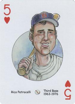 2006 Hero Decks Boston Red Sox Baseball Heroes Playing Cards #5♥ Rico Petrocelli Front