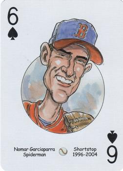 2006 Hero Decks Boston Red Sox Baseball Heroes Playing Cards #6♠ Nomar Garciaparra Front