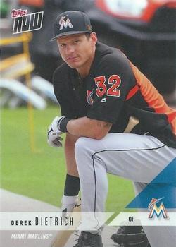 2018 Topps Now Road to Opening Day Miami Marlins #OD-249 Derek Dietrich Front