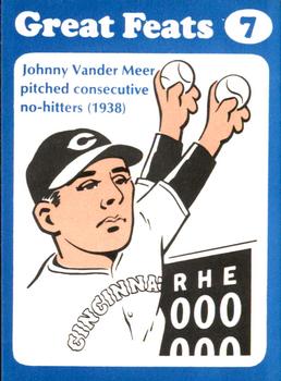 1972 Laughlin Great Feats of Baseball #7 Johnny Vander Meer Front