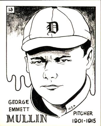 1968 Sports Cards for Collectors Series 1 #13 George Mullin Front