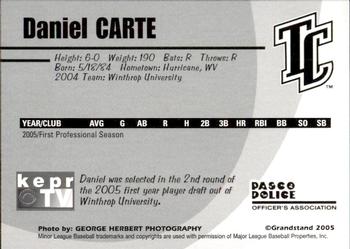 2005 Grandstand Tri-City Dust Devils #14 Daniel Carte Back