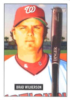 2005 Bowman Heritage #18 Brad Wilkerson Front