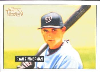 2005 Bowman Heritage #340 Ryan Zimmerman Front