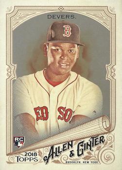 2018 Topps Allen & Ginter - Silver Glossy #216 Rafael Devers Front