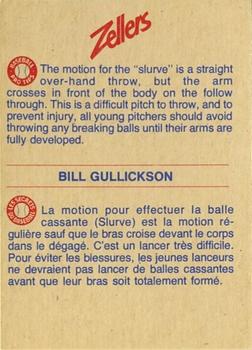 1982 Zellers Montreal Expos #15C Bill Gullickson Back