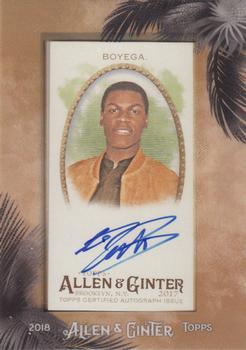 2018 Topps Allen & Ginter - Framed Mini Non-Baseball Autographs #MA-JB John Boyega Front