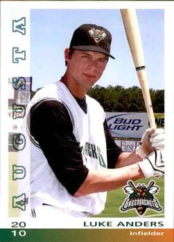 2010 Grandstand Augusta GreenJackets #NNO Luke Anders Front