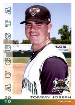 2010 Grandstand Augusta GreenJackets #NNO Tommy Joseph Front