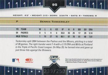 2005 Donruss Champions - Impressions Red #95 Dennis Tankersley Back