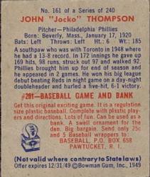 1949 Bowman #161 John 