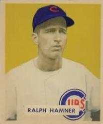 1949 Bowman #212 Ralph Hamner Front