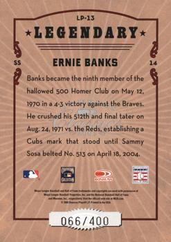 2005 Donruss Classics - Legendary Lumberjacks #LP-13 Ernie Banks Back