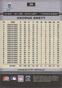 2005 Donruss Greats #30 George Brett Back