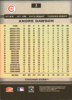 2005 Donruss Greats #3 Andre Dawson Back