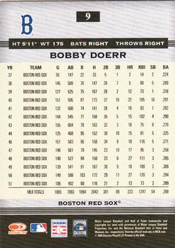 2005 Donruss Greats #9 Bobby Doerr Back