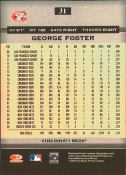 2005 Donruss Greats #31 George Foster Back