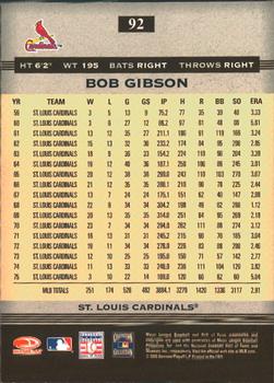 2005 Donruss Greats #92 Bob Gibson Back