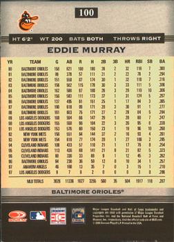2005 Donruss Greats #100 Eddie Murray Back